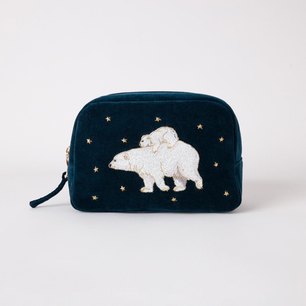 Polar Bear Velvet Cosmetic Bag