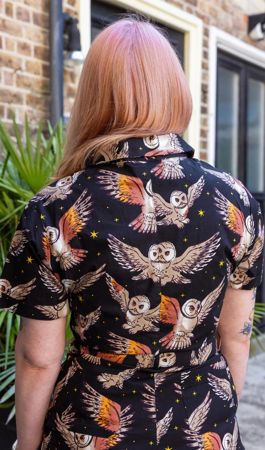 What a Hoot Owl Stretch Zip Jumpsuit